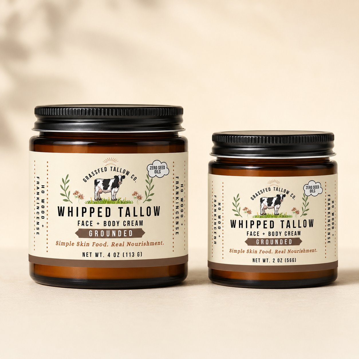Ho Wood + Frankincense Whipped Tallow Balm (Grounded)