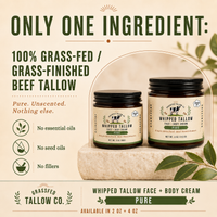 Pure Whipped Tallow Cream (Unscented)