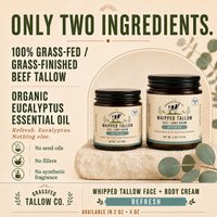 Eucalyptus Whipped Tallow Cream (Refresh)