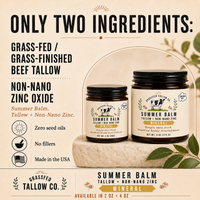 Tallow + Non-Nano Zinc (Summer Balm)