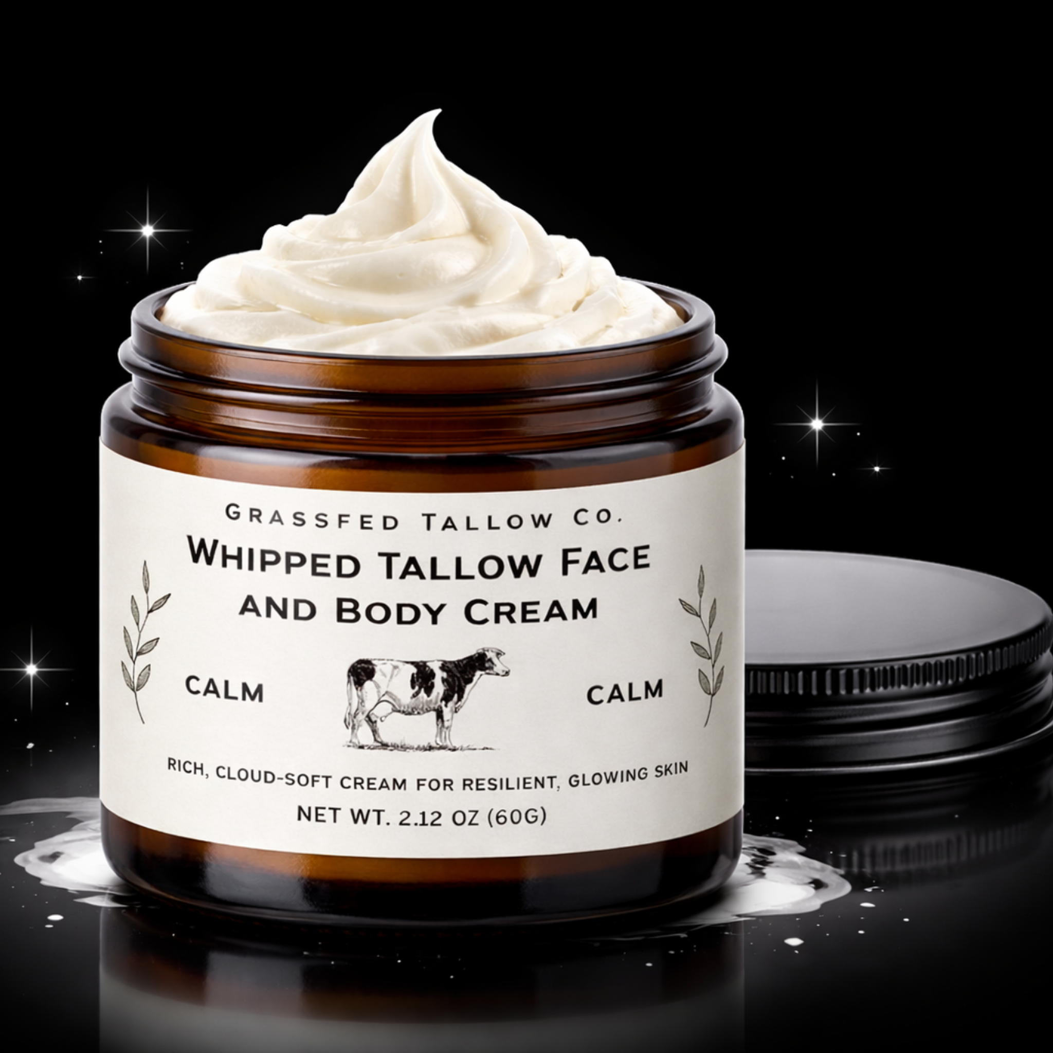 Lavender + Frankincense Whipped Tallow Balm (Calm)