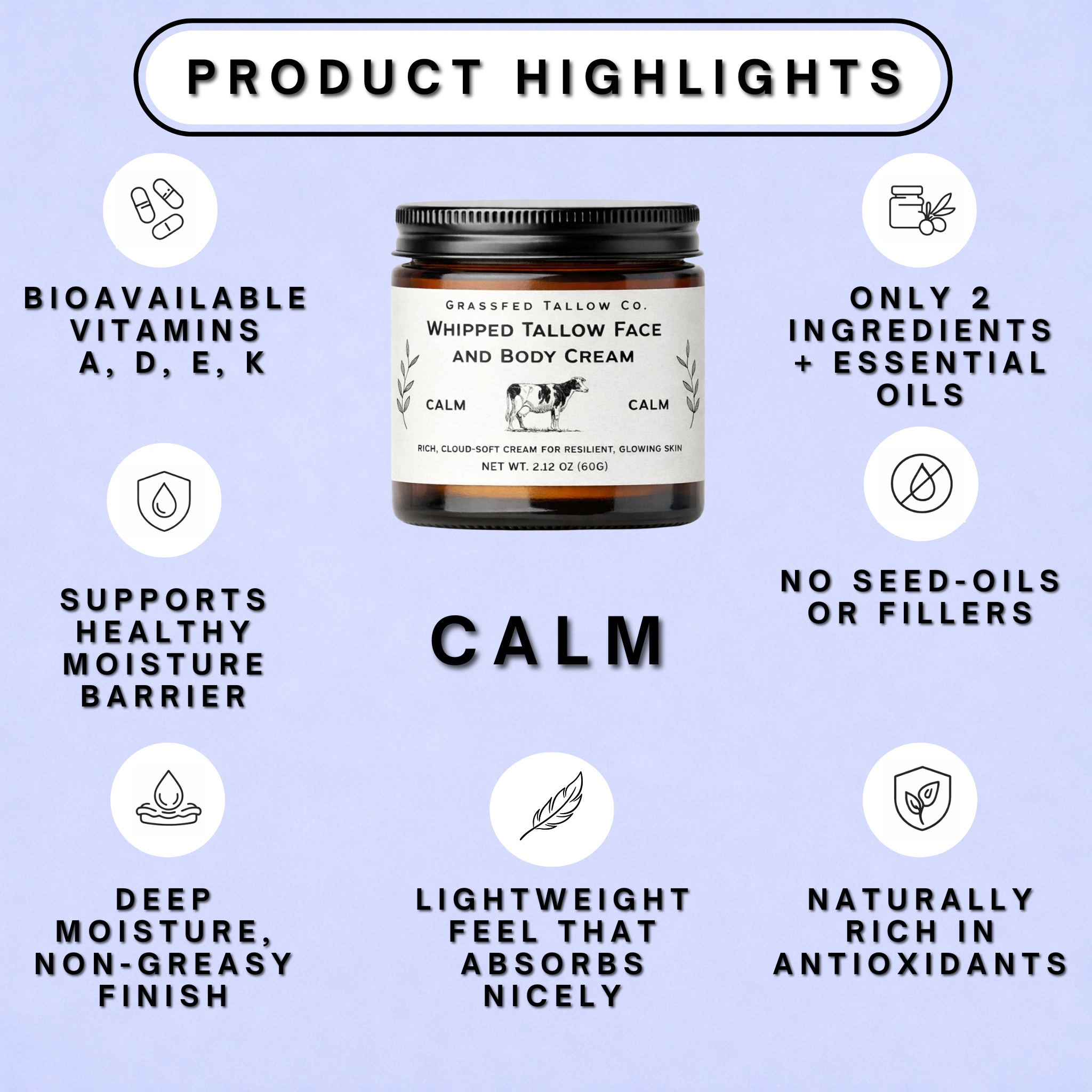 product highlights of using beef tallow