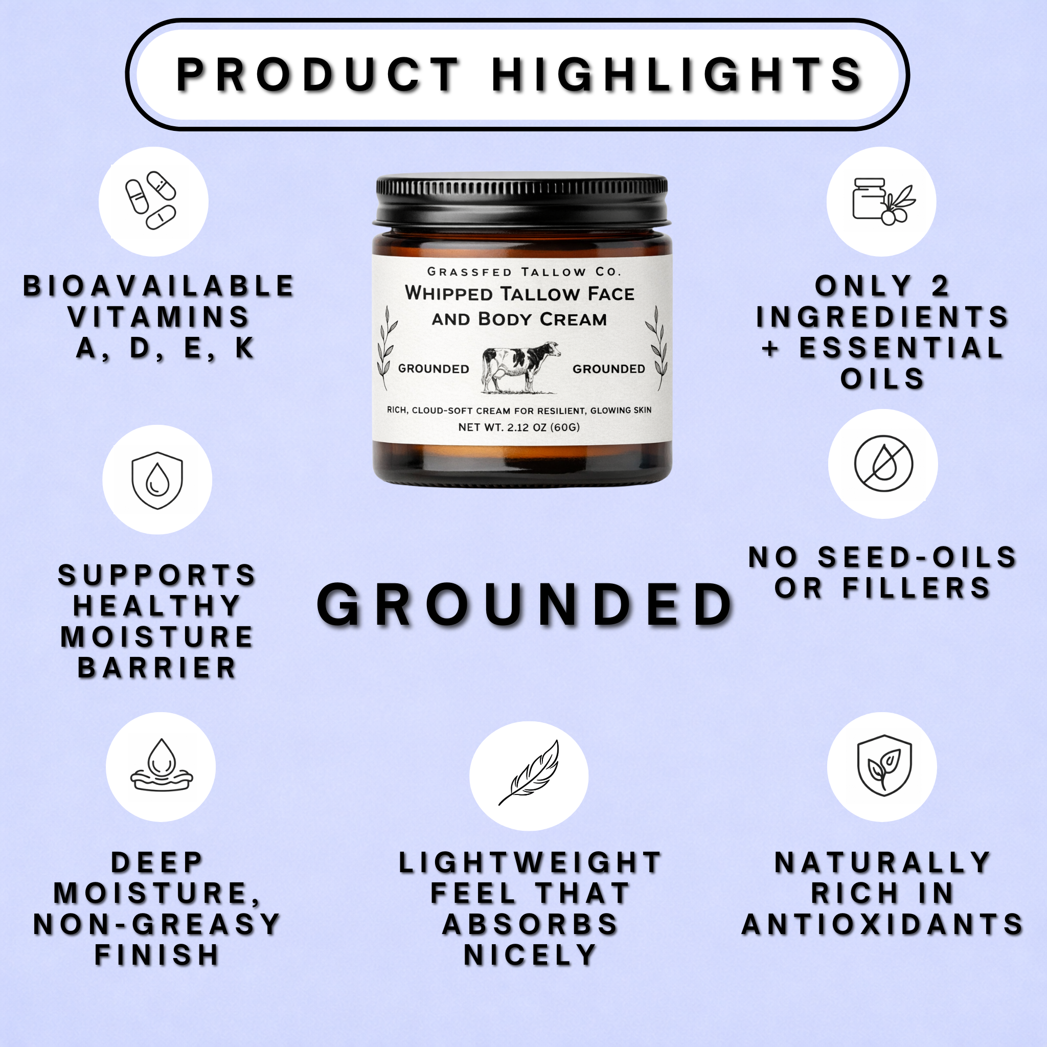 product highlights of using beef tallow